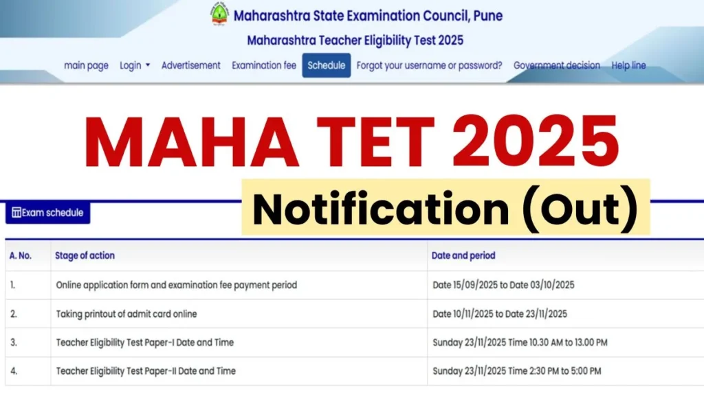 MAHA TET 2025