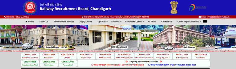 RRB RPF SI Zone Allotment List 2025