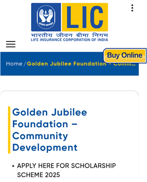 How to Apply for LIC Golden Jubilee Scholarship 2025?